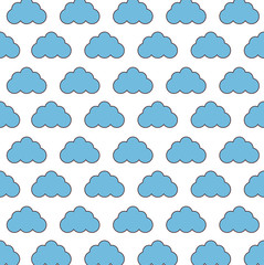 Obraz premium cloud pattern icon image vector illustration design 