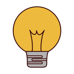 regular lightbulb icon image vector illustration design 