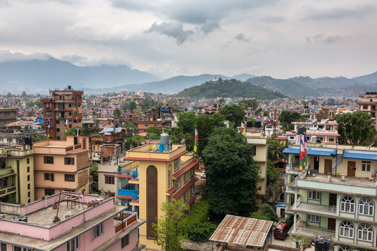 Top view of Kathmandu, Nepal