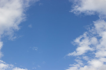 Blue sky with clouds background