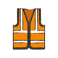 Industrial vest wear icon vector illustration graphic design
