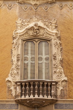 Rococo Style Architecture On The National Ceramics Museum In Valencia, Spain