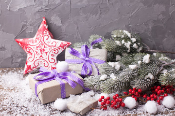 Christmas composition.