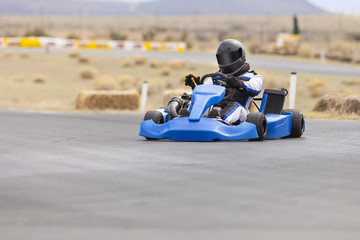 Fototapeta premium Adult Go Kart Racer