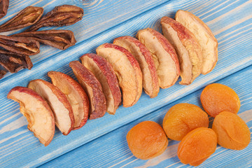 Ingredients for preparing compote of dried fruits, healthy nutrition