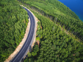 Road view from above