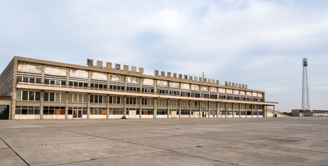 Fototapeta na wymiar Airport abandoned building