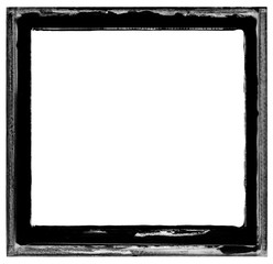 Vintage emulsion film border frame background.