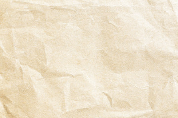 Fototapeta premium Brown crumpled paper texture