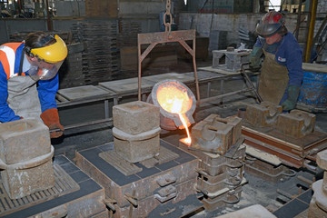 cast iron in progress