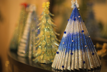 Christmas and New Year decorations made by hand.