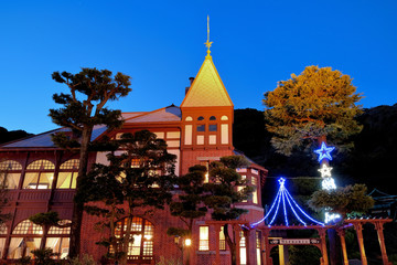 神戸北野町異人館 風見鶏の館の夜景