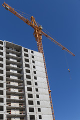 Fototapeta premium New construction building tenement apartment house