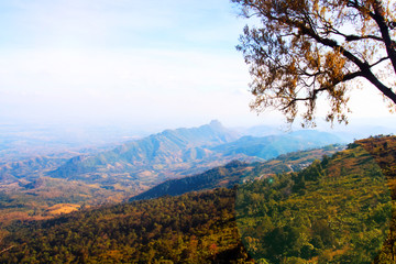 Obraz premium Beautiful Phu Tub Berk View point of Thailand