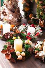 Christmas fair wreathes