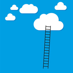 ladder and stock chart