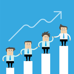 teamwork of business people