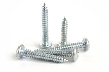 Screws on white