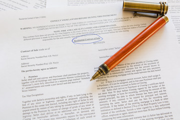 Obraz premium Signing contract