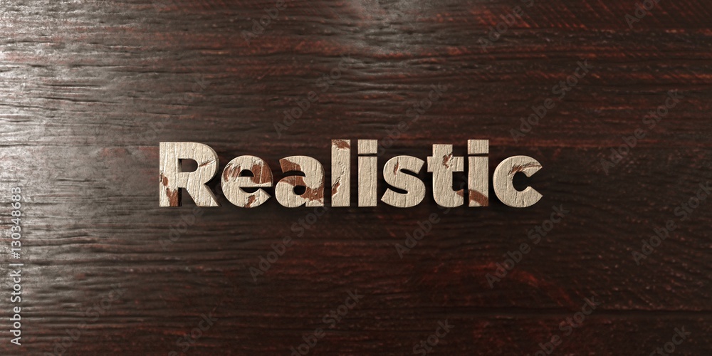 Fototapete realistic - grungy wooden headline on maple - 3d rendered royalty free stock image. this image can b