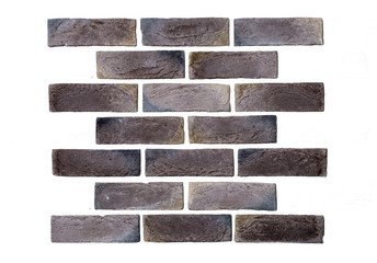 light brown brick wall white background