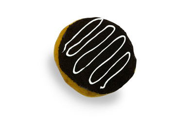 Donut on white background