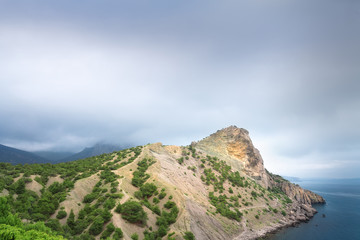 Fototapeta na wymiar mountain Koba Kai / bright summer photo trip to the Crimea