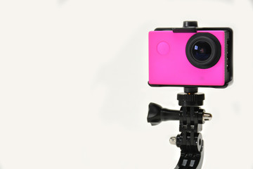 camera's action of color Fuchsia