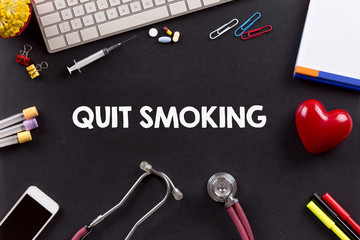 Health Concept: QUIT SMOKING