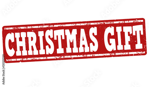 "Christmas gift sign or stamp" Stock image and royalty-free vector ...