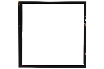 Middle format analog film frame on white - Powered by Adobe