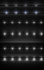 Seth Black backgrounds with light effects. 3d illustration 3d re