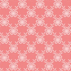 Pink floral lacy background.