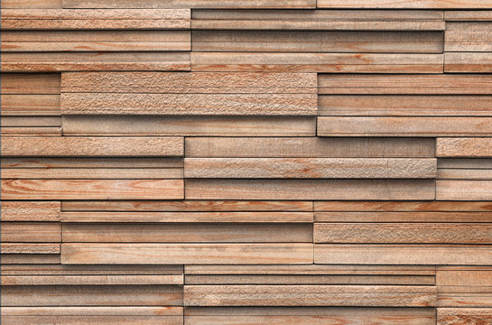 Wooden bricks slate wall texture background