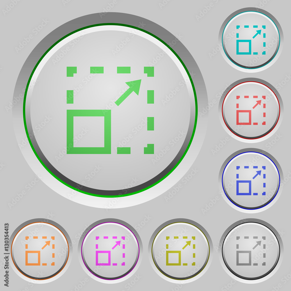Poster maximize element push buttons