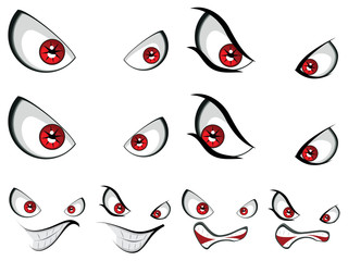 Evil Face with Red Eyes © AnnaPa