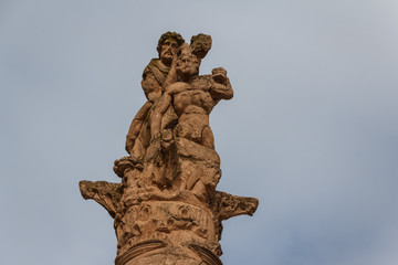 Fototapeta na wymiar Column decoration in Metz, France