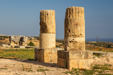 Ruins of the ancient Aphrodite sanctuary in Kouklia, near Pathos