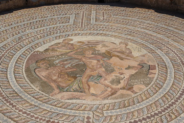 Ruins of the ancient Greek and Roman city of Paphos, Cyprus