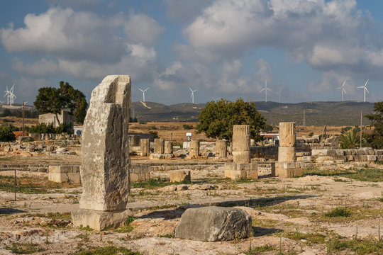Ruins of the ancient Aphrodite sanctuary in Kouklia, near Pathos
