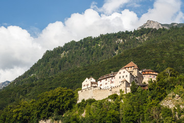 Fototapeta na wymiar Vaduz castle in the capital of Liechtenstein