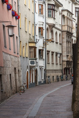 Street in the old town of Innsbruck, Austria