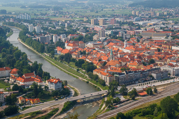 A view to the old town of Celje, Slovenia