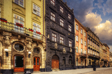 Architecture of Lvov. Ukraine.