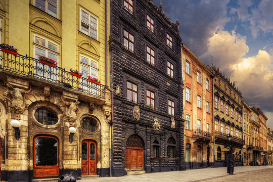 Architecture of Lvov. Ukraine.