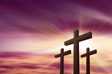 Three crosses