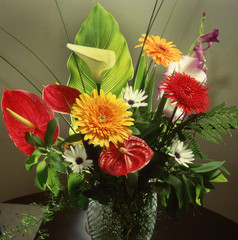fresh flowers in a vase