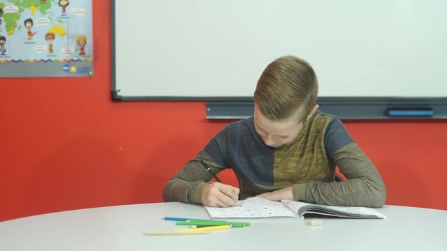 student yawning in class