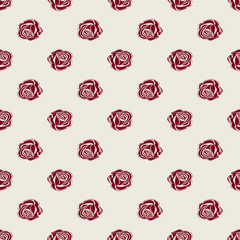 Seamless pattern Bud roses. 
