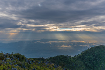 Fototapeta na wymiar Mountain Chiang Dao in Chiang Mai